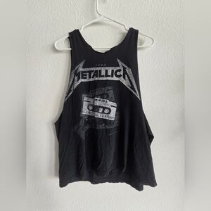 Vintage distressed Metallica black tank 🖤